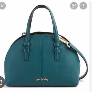 Vera Bradley Leather Diana Green Crossbody SmallScuff on bottom corner